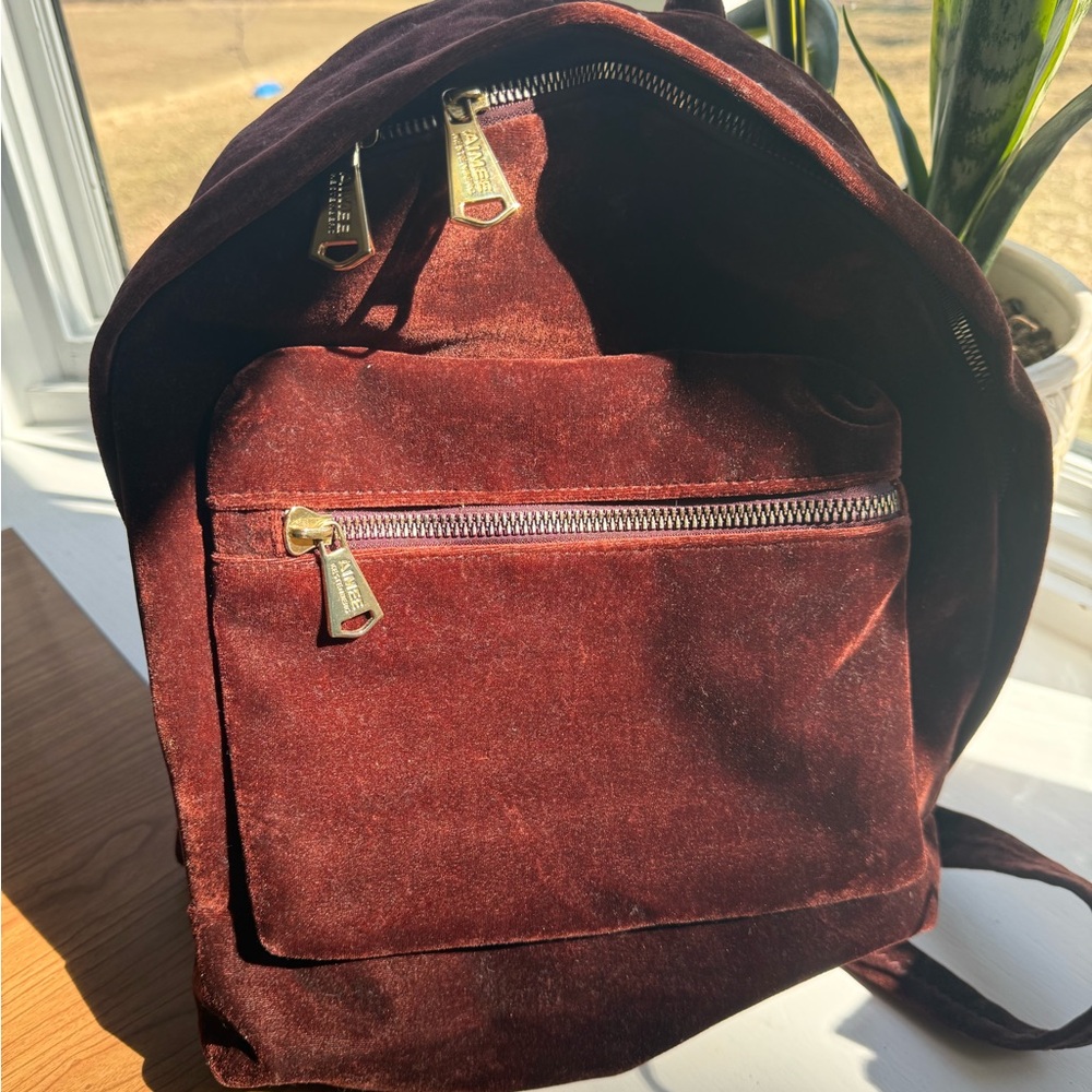 Aimee Kestenberg Red Velvet Backpack